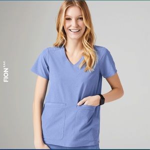 Figs Scrub Top- Big Sky, Small